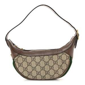 Gucci Gg Supreme Textured Calfskin Web #235908G10B